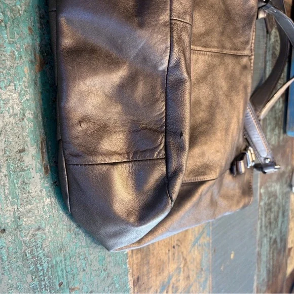 Coach Madison metallic silver leather hobo shoulder bag Tote bag - Picture 13 of 16